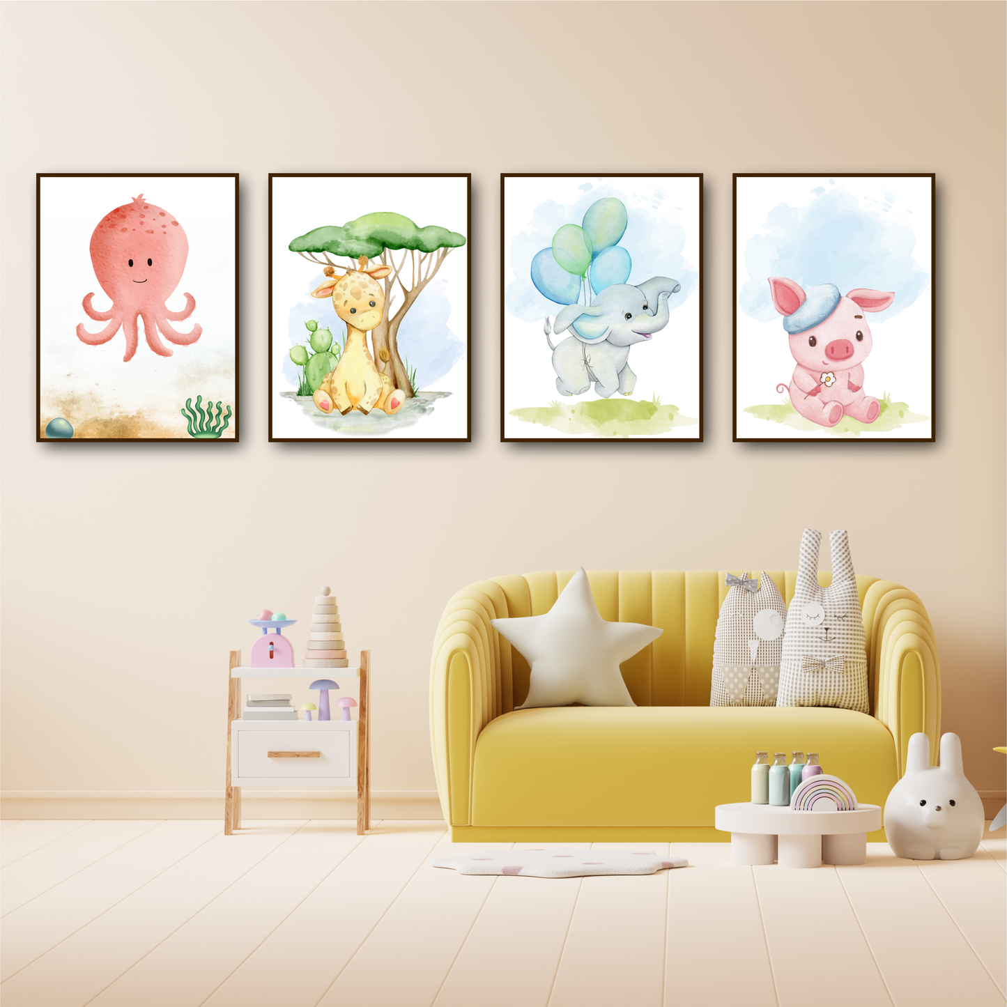 +25 Nursery Animals Wall Art 🦁