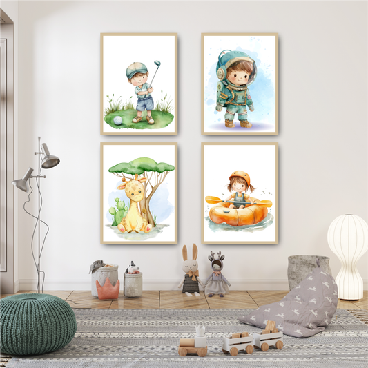 Bundle Nursery Wall Art 🦁 🎾 ✏️